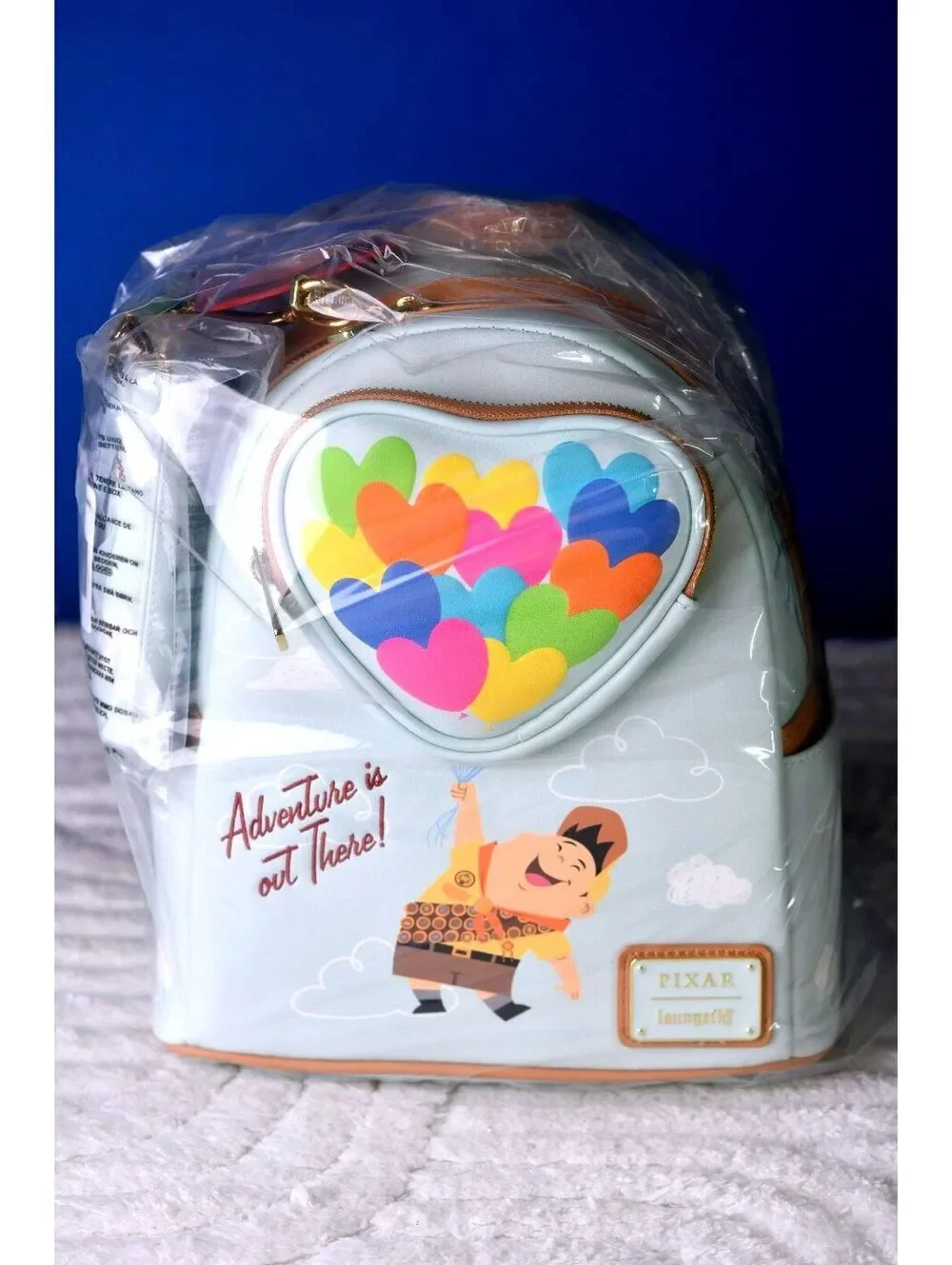 Loungefly Up Russell Heart Balloons Backpack & Wallet | NWT